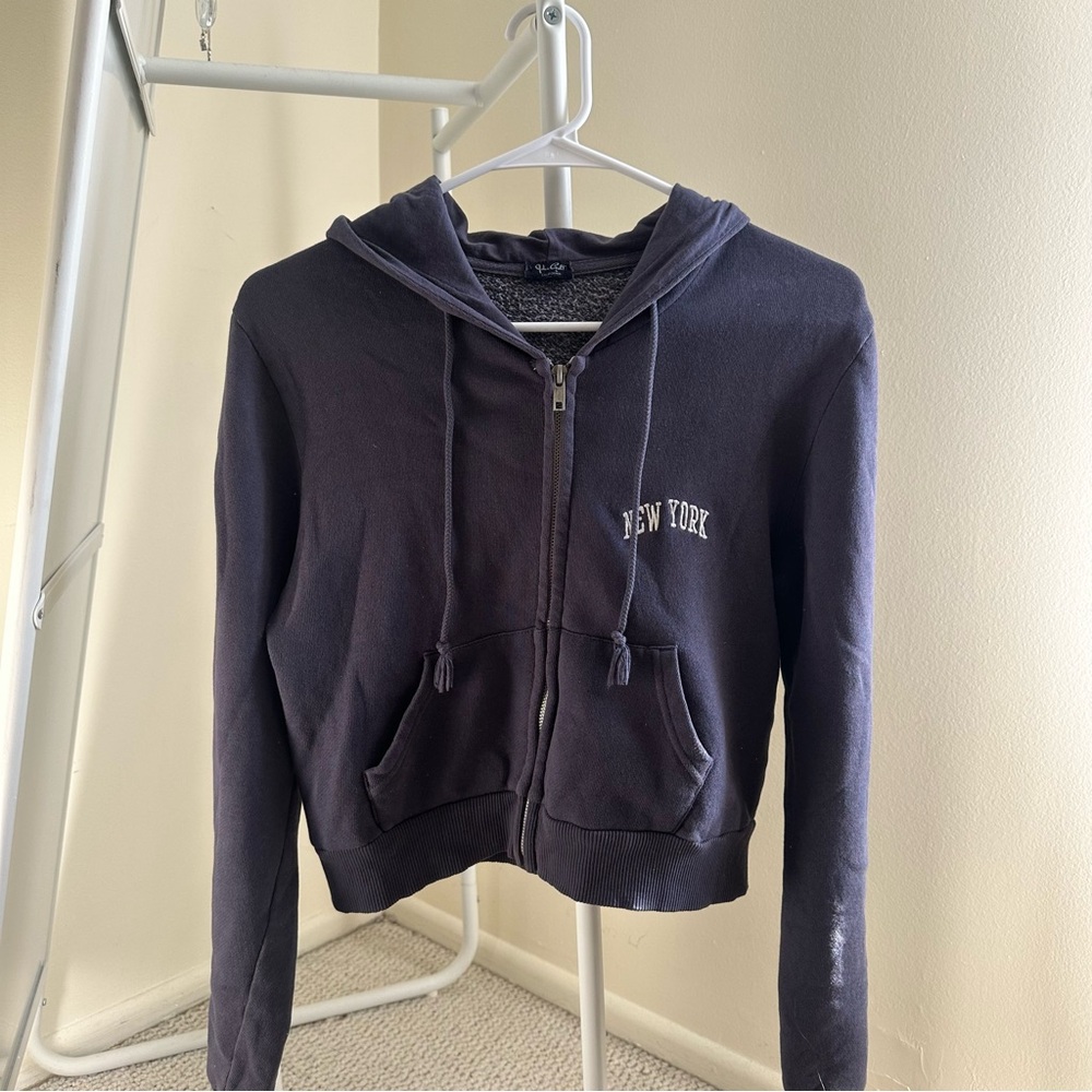 brandy melville new york zip up